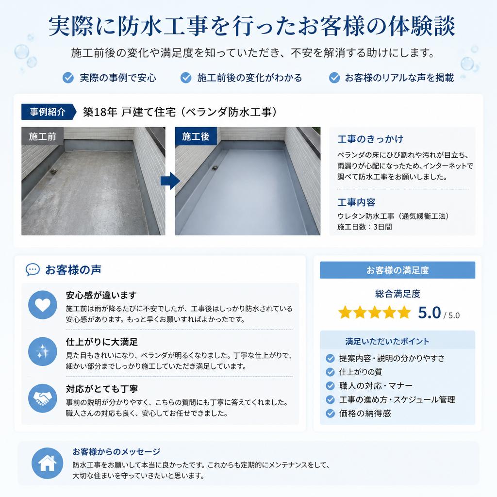 お客様の体験談
