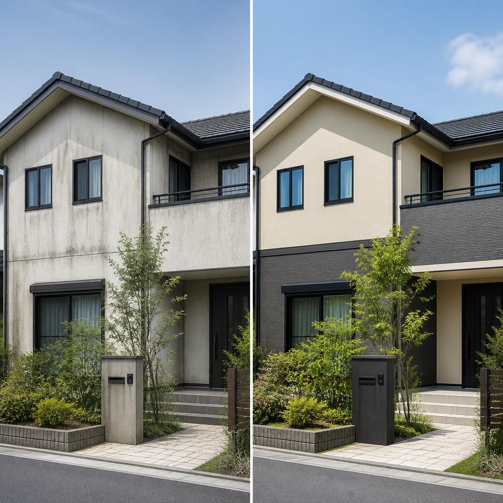 外壁の塗り替えで見違える、あなたの住まいの魅力