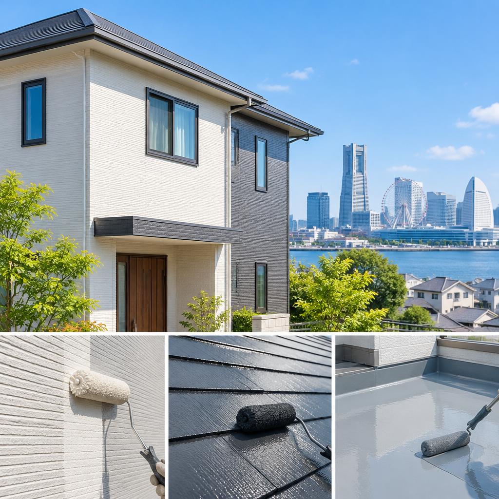 外壁を新しく、住まいをもっと長持ち。横浜市の助成金情報を確認しながら、外壁塗装・屋根塗装・防水工事を無理のないプランでご提案します。