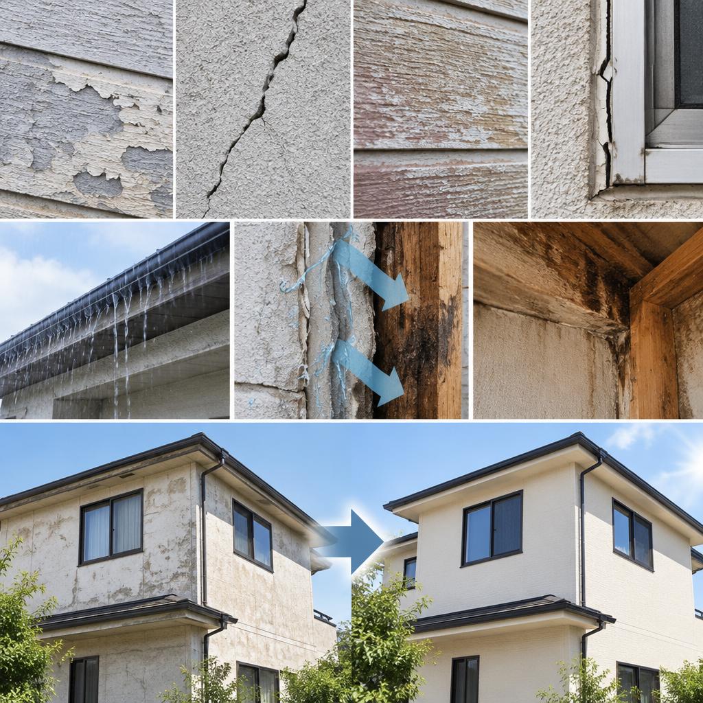 そのひび割れ・色あせ、住まいからのメンテナンスサイン